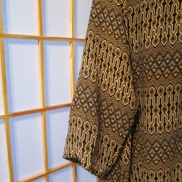 H&M Bohemian Print Keyhole Back Lined Dress - Picture 3 of 7